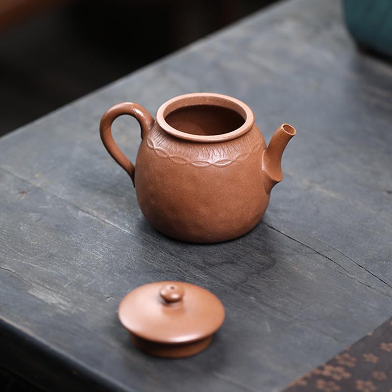 170ml Chinese Yixing Purple Clay Teapot Famous Handmade Raw Ore Zisha Tea Pot Household Tea Infuser Beauty Kettle Tea Set