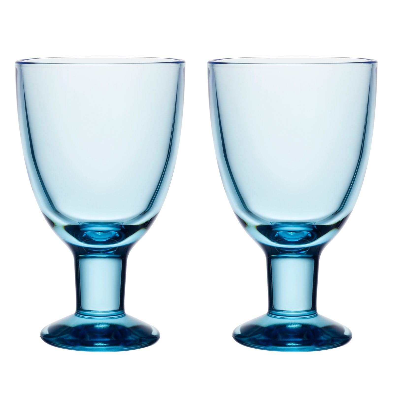 

[Officially Imported] Arabia Verna Universal Glasses, Approx. 220ml, Pair (2 Glasses), Aqua, 1071987