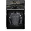 Men Motorcycle Armor Jacket Coat Summer Winter Warm Male Motorbike Riding Reflective Anti-collision Moto Protective Gear Jacket