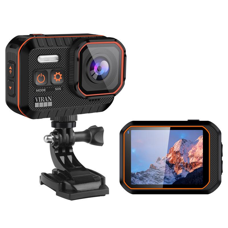 4K HD Waterproof Sports Camera for Diving, Riding, and Helmets with WiFi.