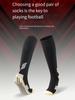 Anti Non Slip Football Socks Cut Black Long Length Adhesive Towel High Leg Grip Soccer Stockings Sports for Men and Children