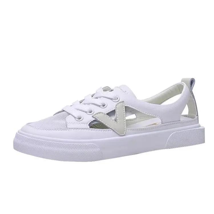 Women' Sandals 2025 New Korean Fish-mouth Sandals Metal Decorative Transparent Women's Shoes Large Zapatos Para Mujer