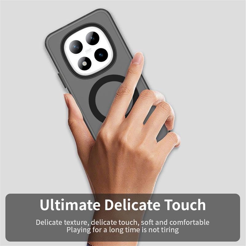 Magnetic Wireless Charging Case For Xiaomi Redmi Note 15 Pro 5G Pro+ Plus Fusion Cover Candy Colors Transparent Shell Fundas