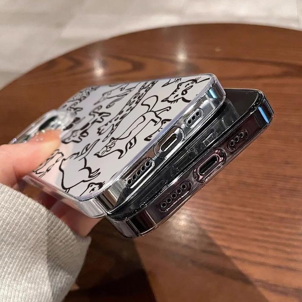 Acrylic Phone Case For iPhone 11 13 16 ProMax Case iPhone 13 14 15 ProMax 12 13 ProMax Case Samsung A55 A05S A54 A06 S22 A15 S23 A12 A22 A52S Cartoon