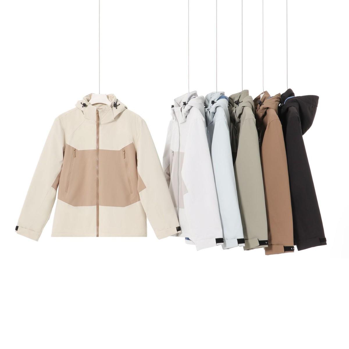 

2024 Unisex Fleece-Lined Windbreaker: Waterproof, Windproof, Warm Jacket for Outdoor Adventures L