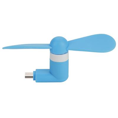 Mini Portable Hand Micro USB Small Fan Ultra Quiet USB Fan  For Android OTG Smartphones (Blue)