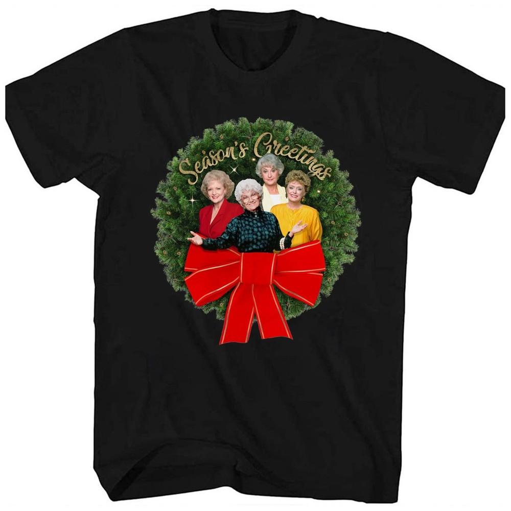 New Golden Girls Christmas Wreath Christmas Gift Unisex Shirt MO376 Unisex T-Shirt