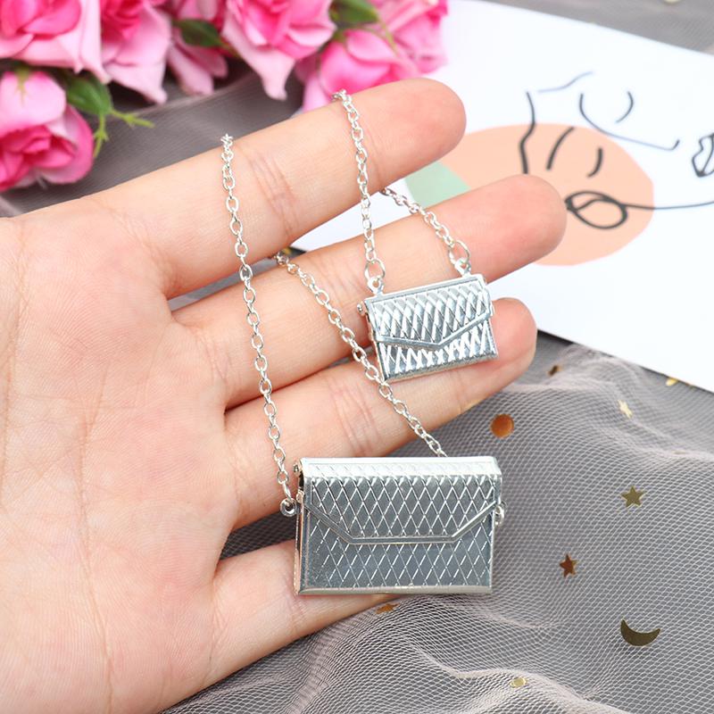New 1/12 Doll Handbag Lady metal Bag Purse Accessories Dollhouse Kids Toy 2 Sizes