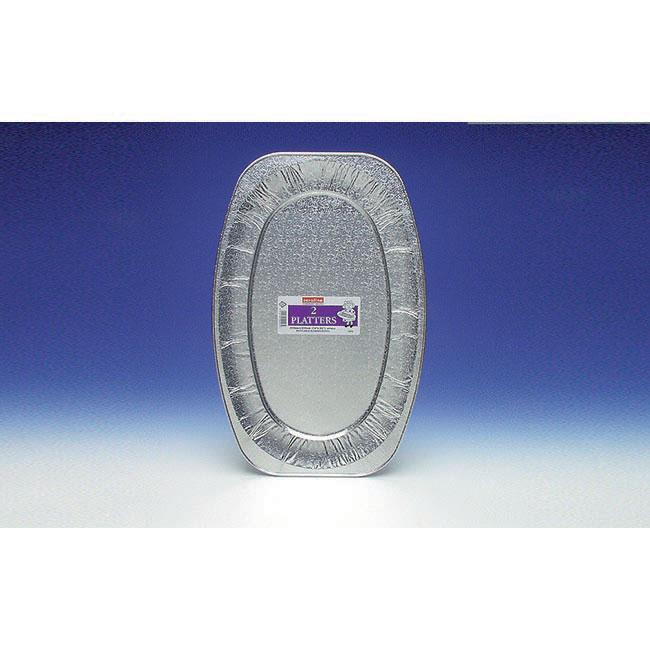Caroline Foil Platters Large 22'' 2pk 1073