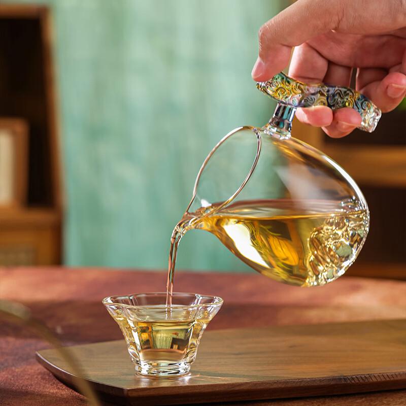 Heqi Mountain View Borosilicate Glass Tea Pitcher