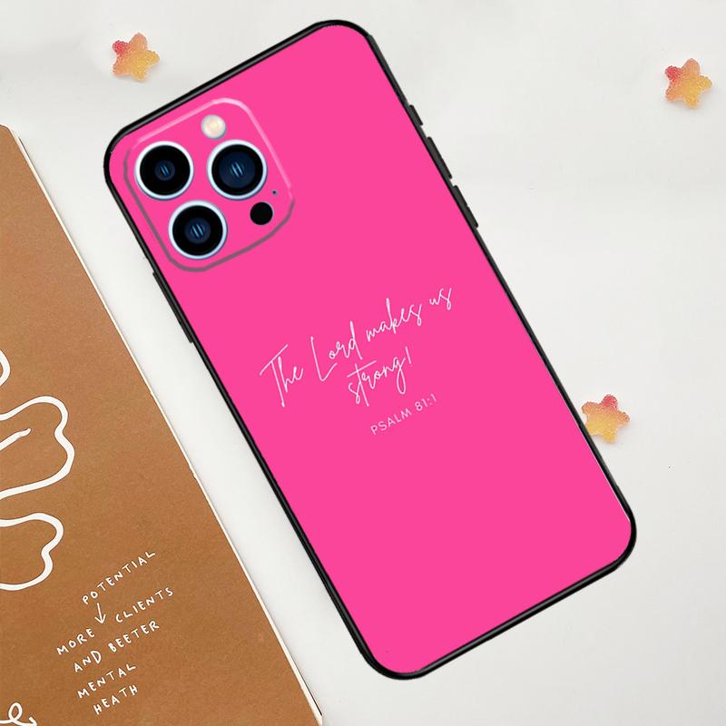 Christian Psalms Phone Case For iPhone 17 Pro Max 14 11 15 16 Pro Max 12 13 mini 16 Plus 16e 17 Air Funda