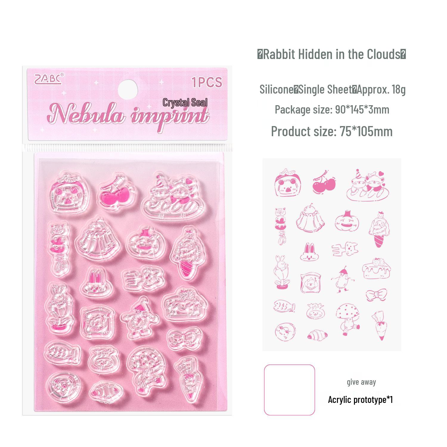 Cartoon Transparent Stamp for Kids DIY Journals