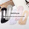 Women's Japanese-Style Ice Silk Five-Toe Breathable Non-Slip Mesh Boat Socks