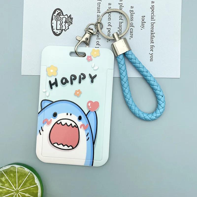 1 PCS Funny Cute Cartoon Card Cover ABS Plastic Document Protection Sleeve Campus Student Bus Card Card Holder