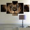 Modular Pictures 5 Panels King Lion Animal Wall Art Canvas Painting Picture Home Decoration For Living Room Print Paintings No Frame