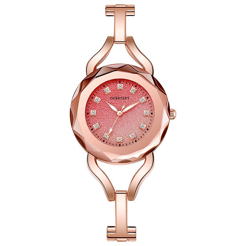 

UTHAI CQ304 Fashion Women watch gradient dial high-end bracelet quartz watch light luxury clock gift watches for woman