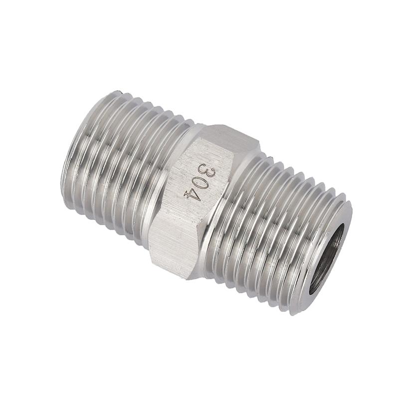 Alta Pressione M 6 8 10 12 14 -20 Metrico 1/4" 3/8" 1/2" 3/4" BSP NPT Maschio 304 Acciaio Inox Nipplo Esagonale Riduttore Raccordo Tubo Connettore