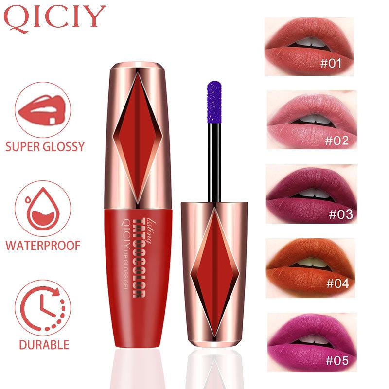 Peel Off Liquid Lipstick Rose Pink Lip Gloss Matte Outline Contour Tattoo Lip Stain Cosmetic Waterproof Transfer Lip Makeup