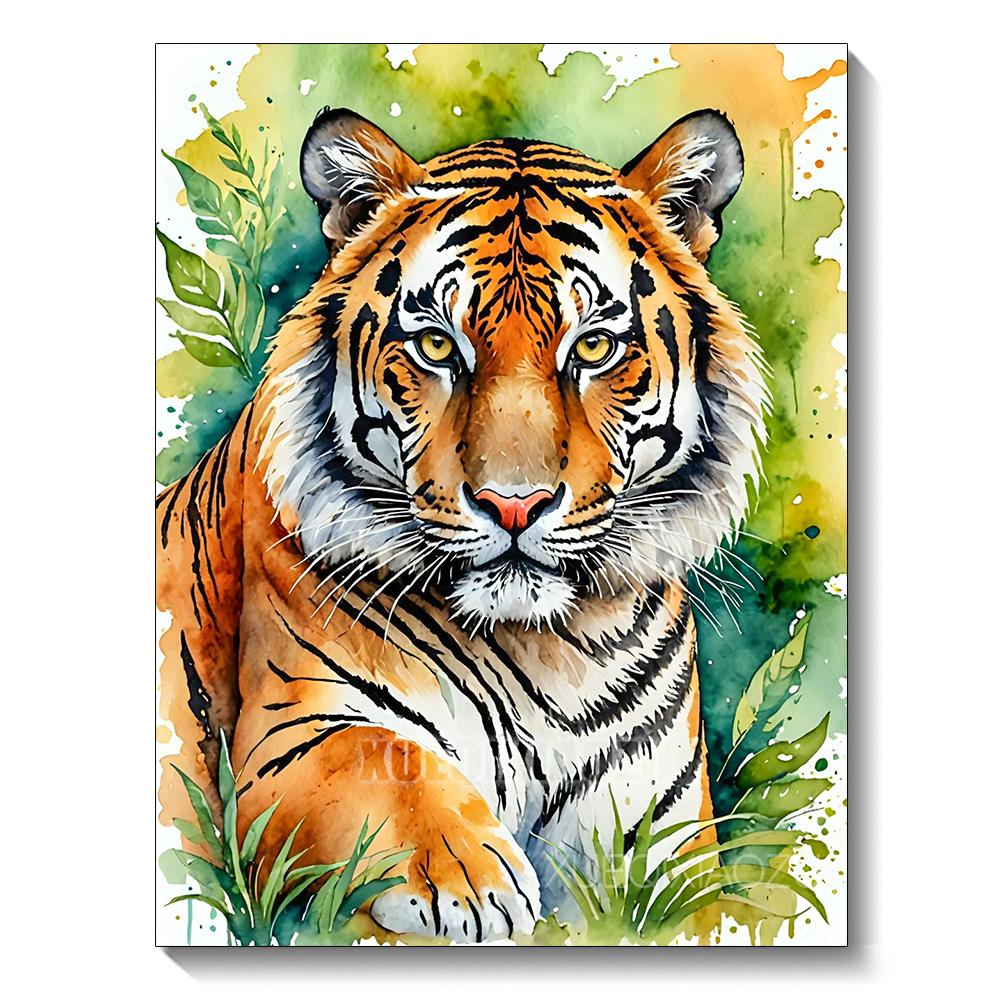 Watercolor Animal Series Diamond Painting Decoration Diy Full Rhinestone Eagle Raccoon Mosaic Cross Stitch Kit Gift