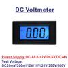 LCD Digital Voltmeter DC 200mV 2V 20V 200V 500V Voltage Meter Volt Panel Tester Volt Gauge Voltmetre Power Supply 8-12V(DC500V,Power DC or AC8-12V)