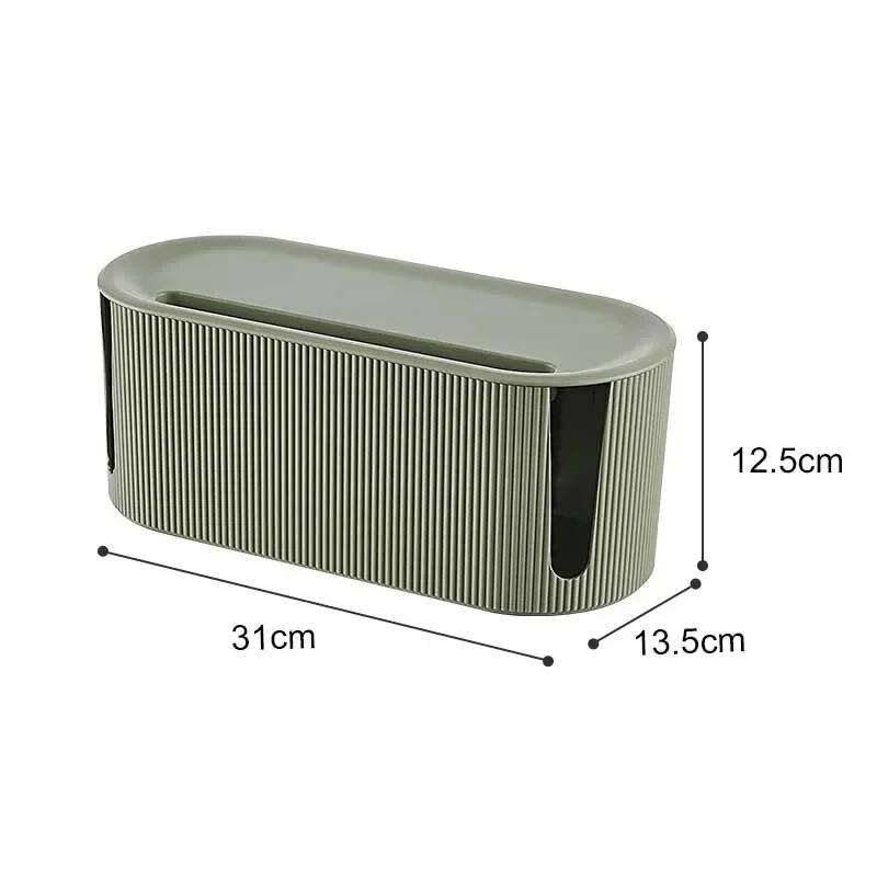 

Модная коробка для хранения штепсельной вилки, органайзер для кабеля и проводов, розетка, беспроводной маршрутизатор WiFi, браслет, настольный держатель для вилки линии передачи данных, полка зелёный