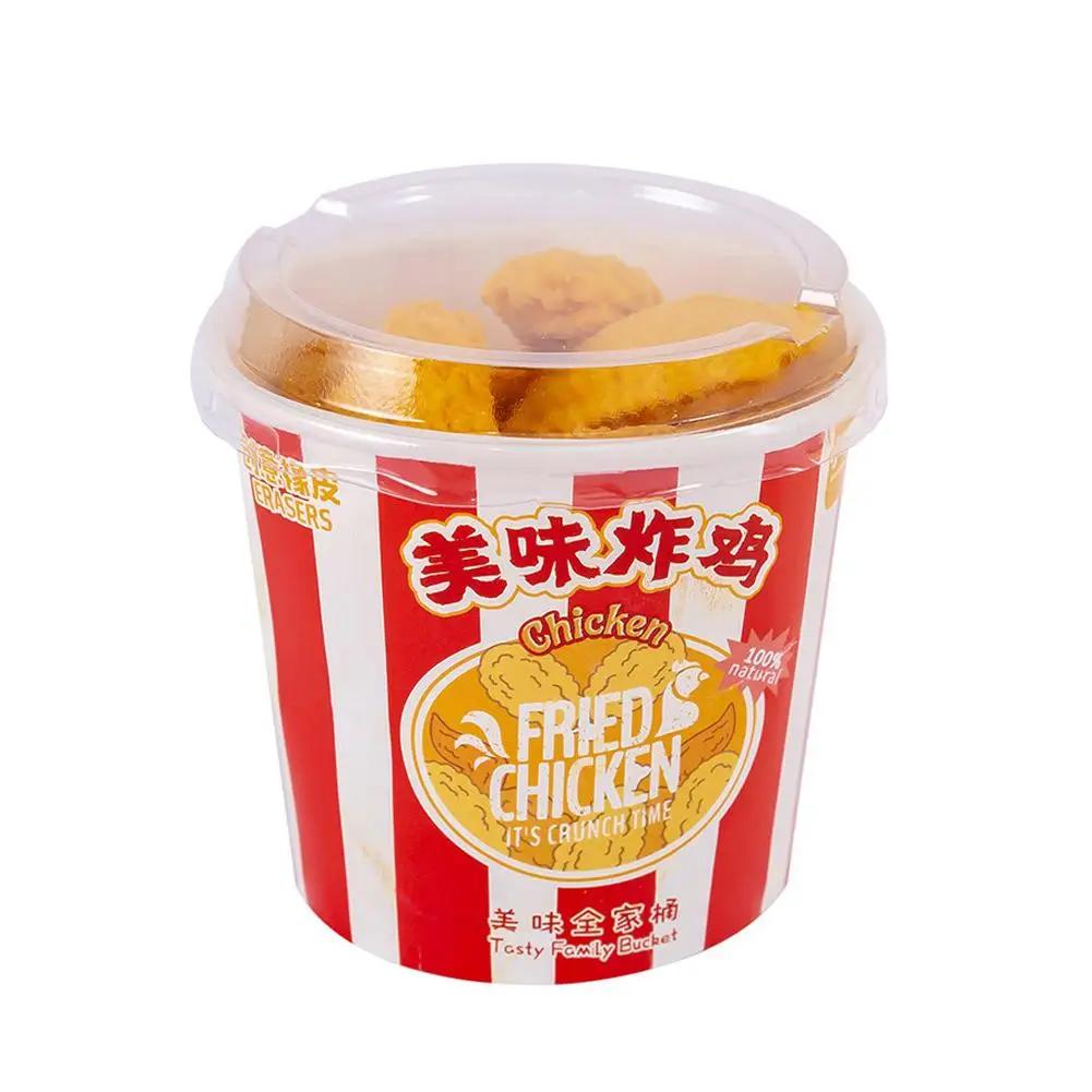 

Creative Fried Chicken Themed Erasers (9PCS) - Chicken Drumstick Design, Children s Adorable Stationery & School Supplies