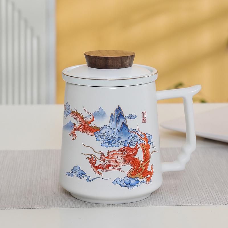 Premium Ceramic Mug with Custom Logo - Gift for Annual Company Event or Cultural Souvenir