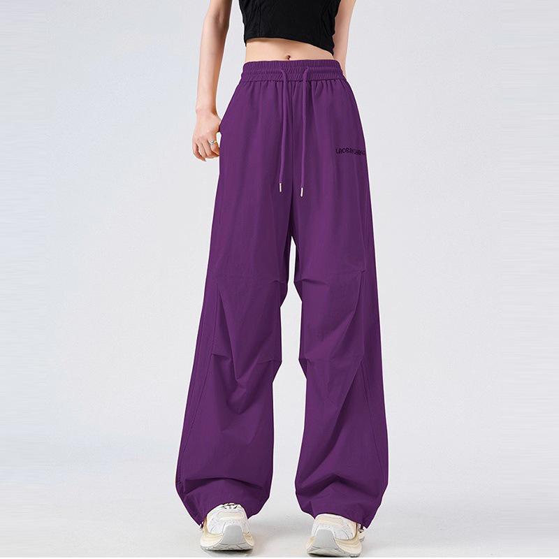 

Women s Colorful Quick-Dry Wide-Leg Outdoor Hiking Pants - Autumn & Winter Plus Velvet Dopamine Workwear. Medium фиолетовый