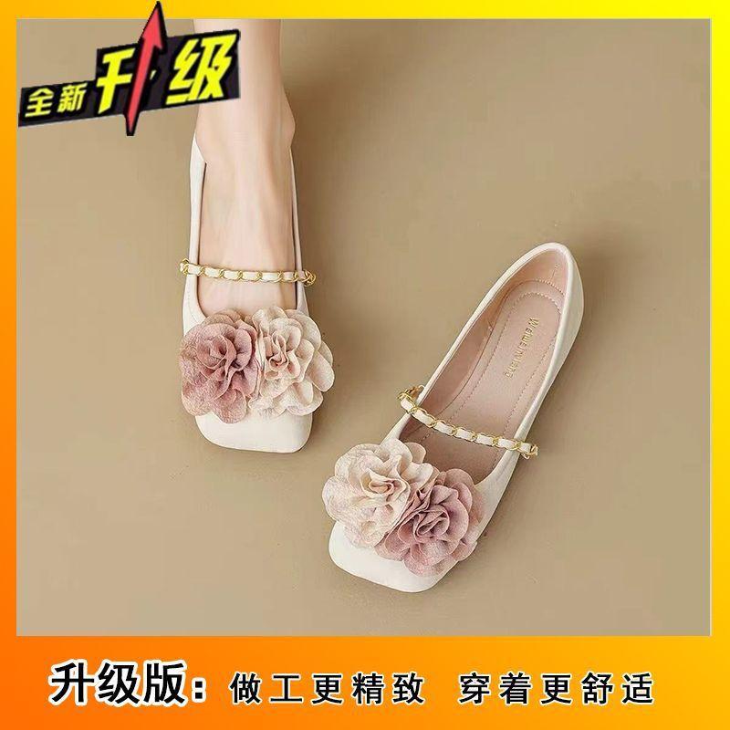 

Versatile flat Mary Jane single shoes 2025 new spring and autumn French retro women s shallow mouth late evening breeze gentle shoes 35