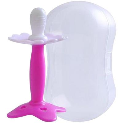 Benian Silicone Flower Soother Teether + Storage Case, Pink, Korean Baby Products