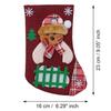 Merry Christmas Stocking Christmas Tree Teddy Bear Snowflake Design Christmas Socks Decoration| Christmas Gift for Children