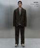 MUSINSA STANDARD [City Workers] 8W Corduroy Tapered Pants [Dark Olive]