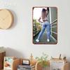 D Flat D FlatD Flat Single Piece Metal Sign Trendy Urban Style Pair Of Jeans And Top Set Ideal for Bedroom Living Roo