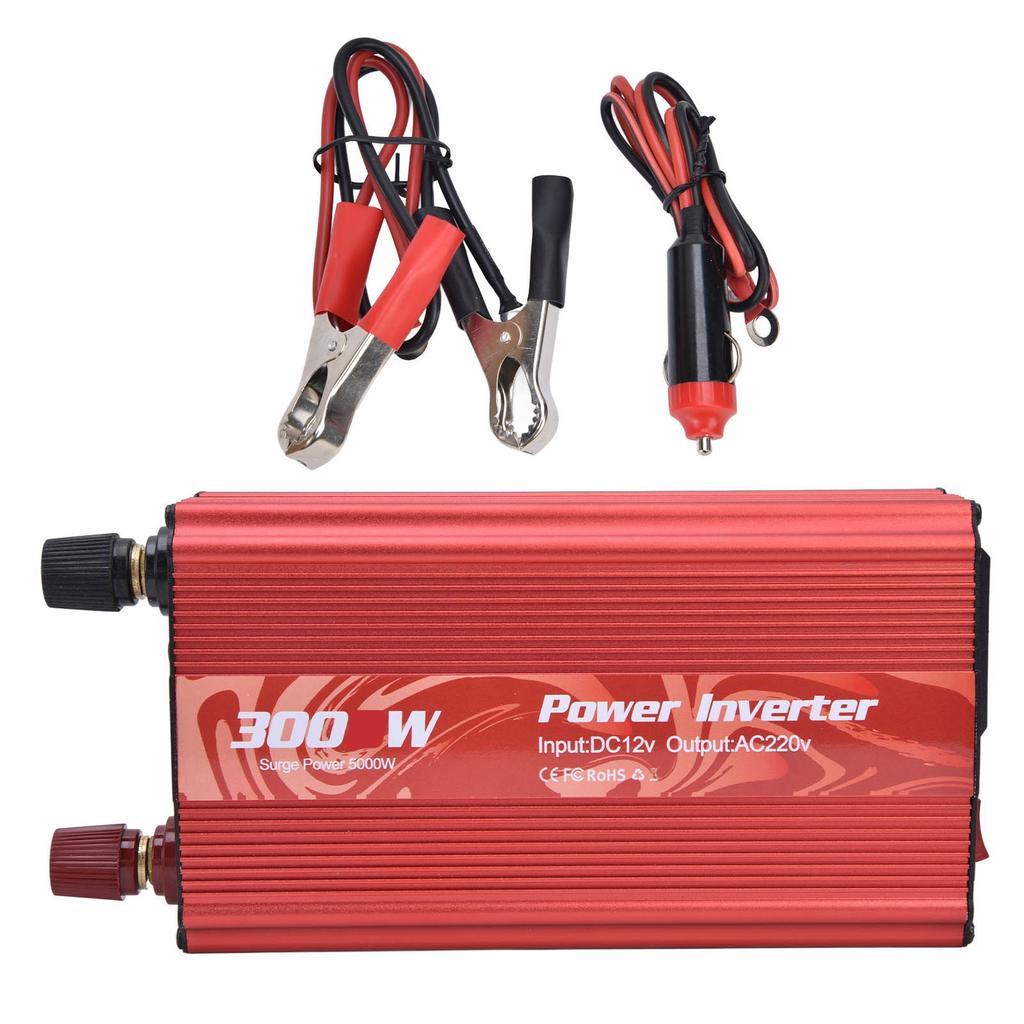 300W Inverter Safe Modified Sine Intelligent Power Converter for Refrigerator Induction Cooker 12V To AC220V