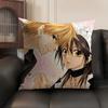Japanese Anime M-Maid Sama Cushion Cover Natural Linen Organic Fabric Double-Sided Printing Sofa Home Decor Gift Pillow Case
