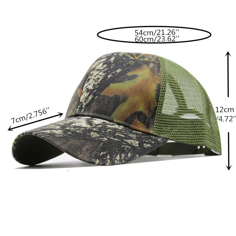 Outdoor Sports Visor Male Mesh Breathable Couple Cap Female Versatile Baseball Cap Curved Brim Camouflage Cap