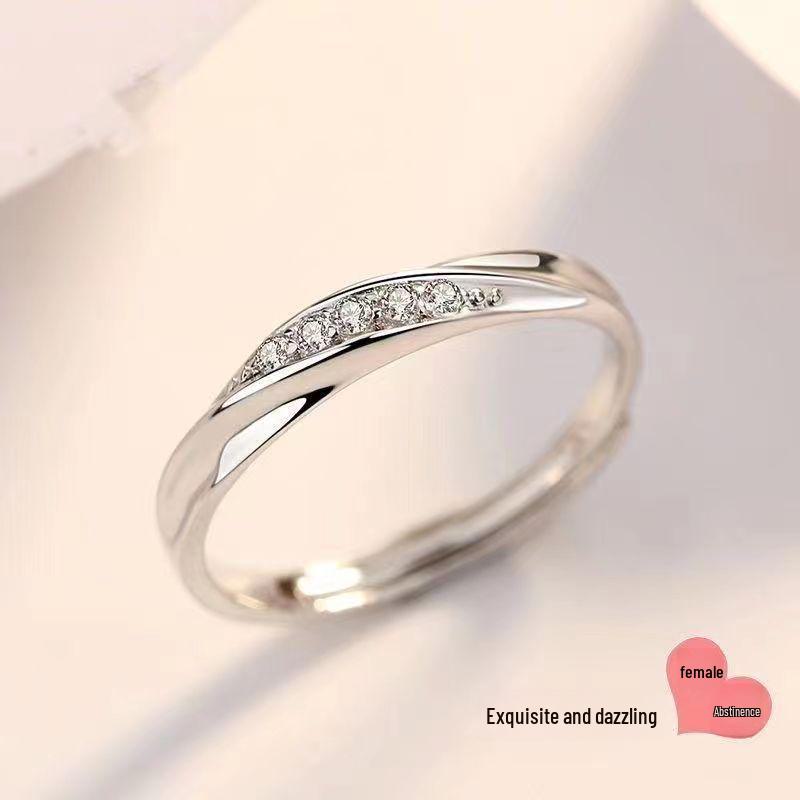 Inel Stea cu Cinci Colțuri pentru Femei - Lux Lejer, Design Coreean High-End, Bandă Argintie pentru Degetul Arătător, Perfect pentru Studente.