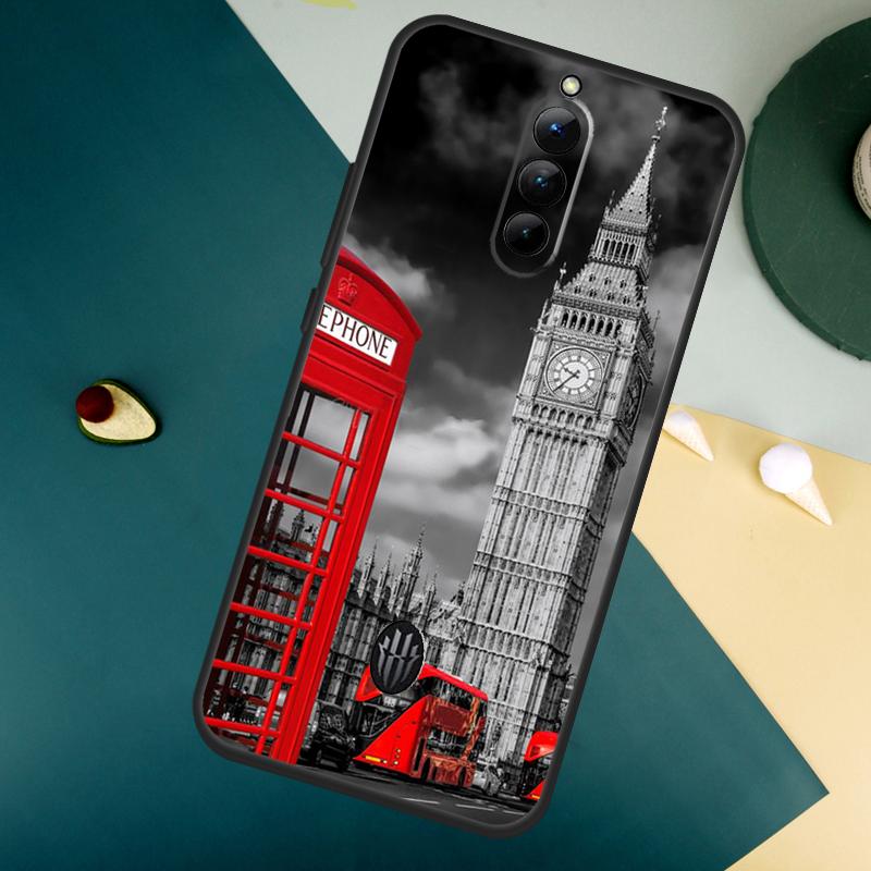 London Bus England Big Ben For ZTE Nubia Red Magic 10 Air 8 9 8S 9S 10S Pro Plus 7 6S 7S Pro Red Magic 11 Pro Plus Case