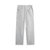 Li Ning Sports Fashion Series Casual Simple Solid Color Straight Leg Knitted Sports Pants Men Bottoms Light-Gray AKLV721-5