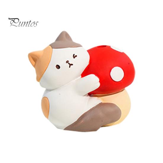 Cat Whisker Holder Cute Collector 3D Cartoon Sculpture Pet Beard Resin Car Decoration Vase Mini Vibrissae Keepsake Sympathy Gift for Lovers