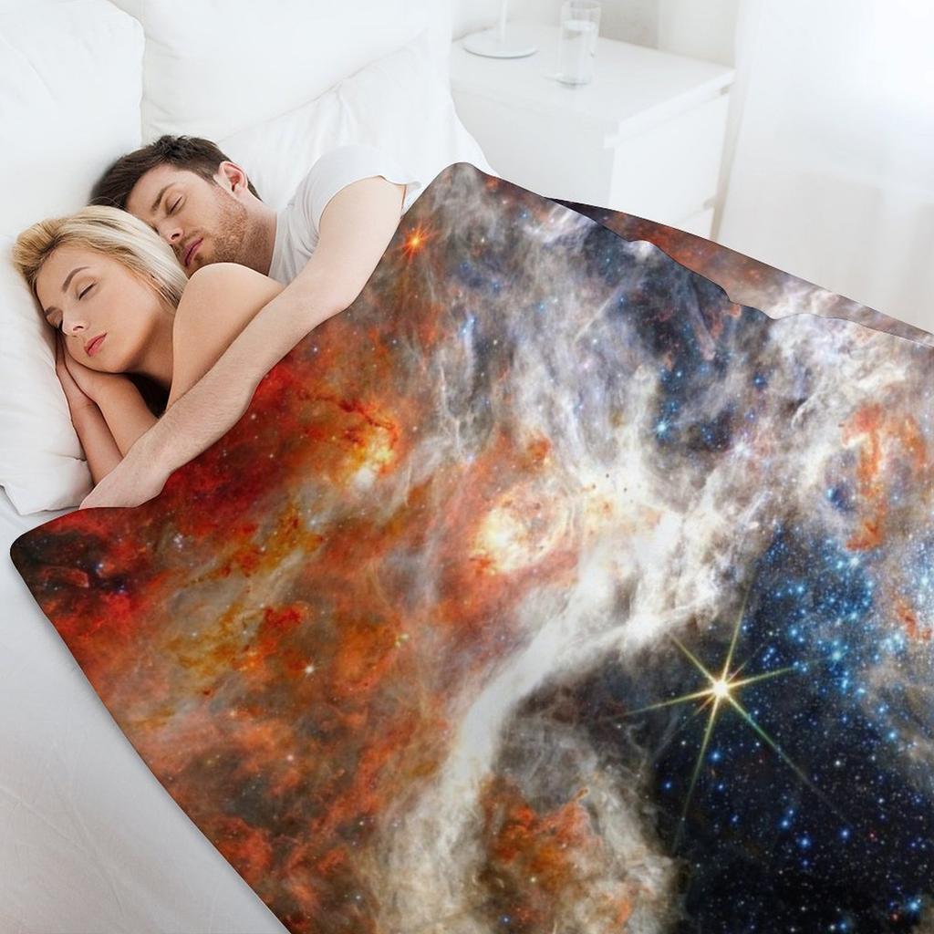 NEW Tarantula Nebula JWST James Webb Image - High Quality Throw Blanket for Winter Christmas Decoration Cute Plaid Blankets