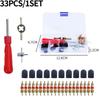 33Pcs Multi Function Tire Valve Repair Tool Kit Rust-proof Valve Removal Puller Tool  Motorcycles