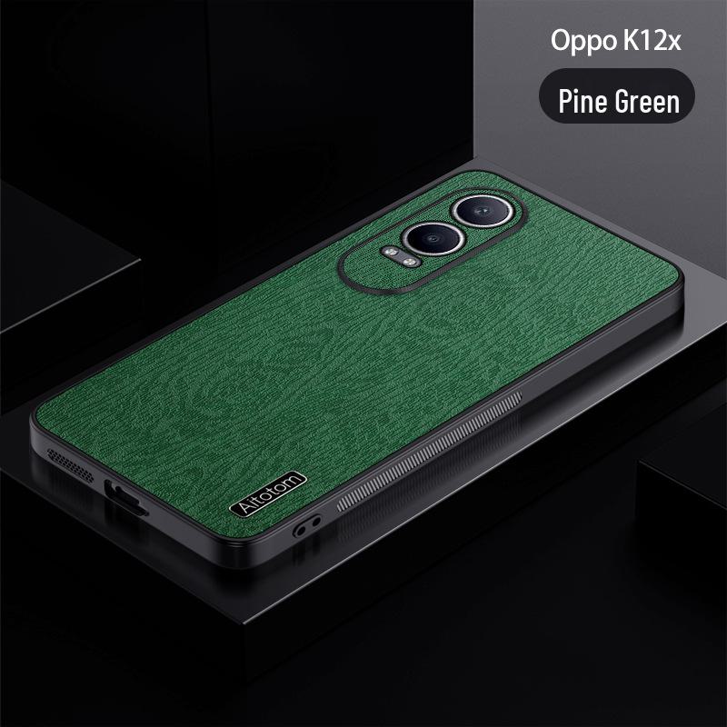 

Новый защитный чехол для объектива от падения с высоты для Oppo K12x/K11 - Business Bark Grain Cover K11