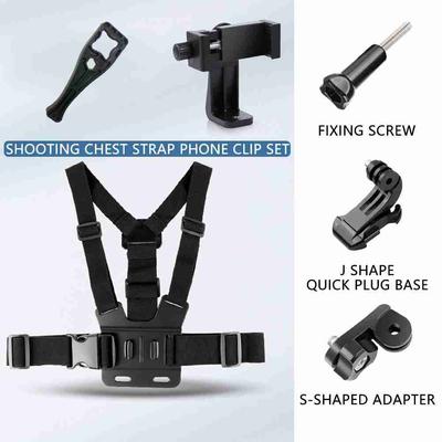 Chest Strap Mount Belt for Mobile Phone Iphone Holder Chest Strap for GoPro Hero 11 10 9 8 DJI Action Camera Accessories POV