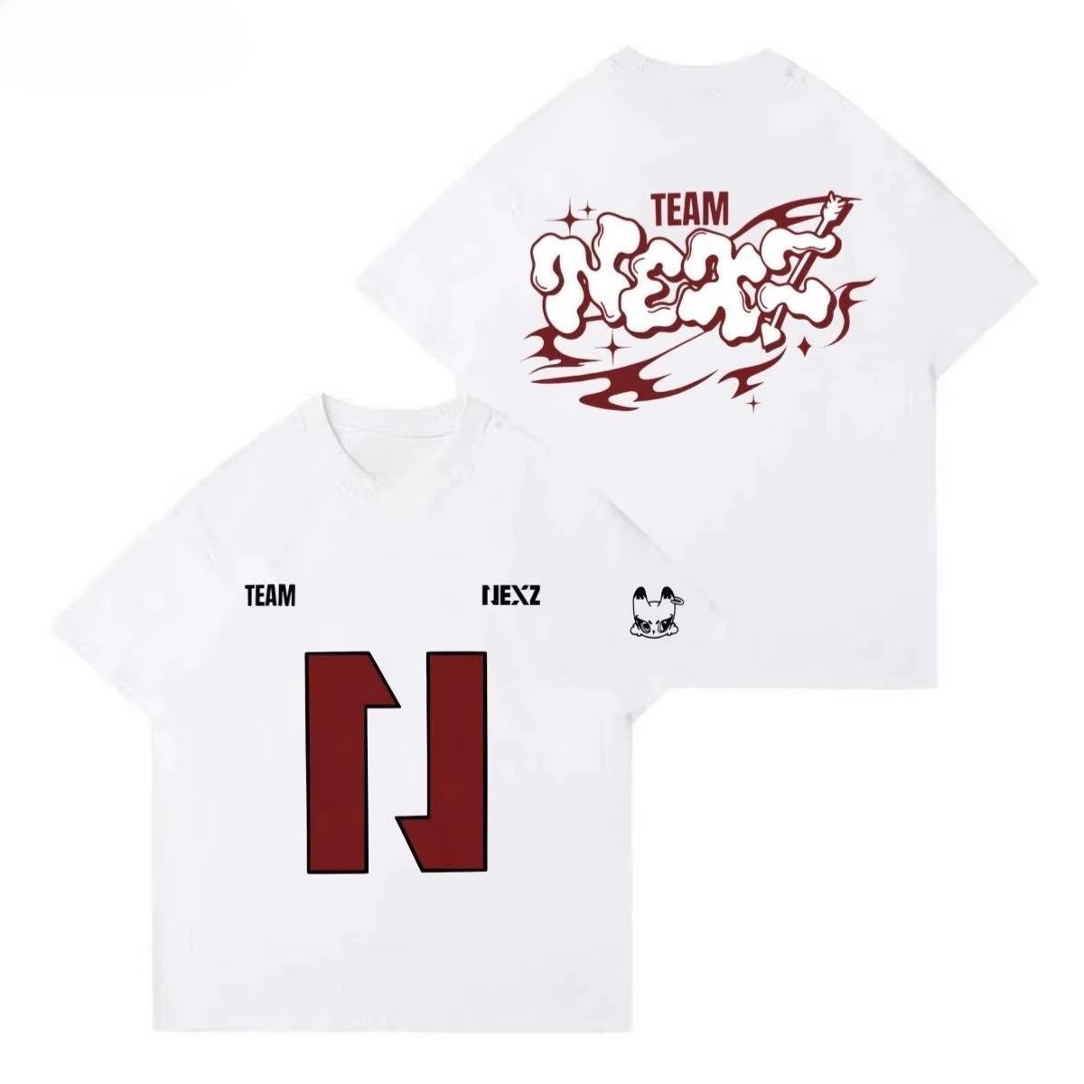 Hot Sale NEXZ Concert T Shirt LIVE TOUR 2026 Same Letter Print T-shirt Kpop Fans Clothes Men Women Summer Fashion Trendy Tee 4XL