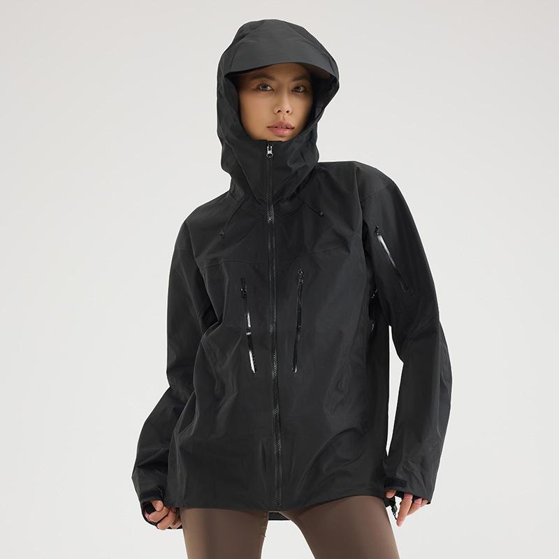 Trendy Brand Single-layer Hard Shell Jacket for Men and Women, Fully Heat-sealed Three-layer Adhesive Lightweight Windproof and Waterproof Jacket