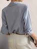 2026 Women's Striped Long-Sleeve Shirt - Elegant and Stylish for Commuting