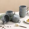 6 Stück Unzerbrechliche Camping-Kaffeetasse Mikrowellengeeigneter Trinkbecher Langlebige Familien-Teetasse Outdoor