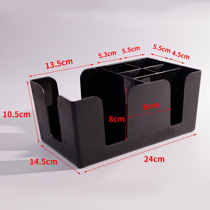 PP Plastic Multi-functional Tissue Box and Storage Rack for Countertops