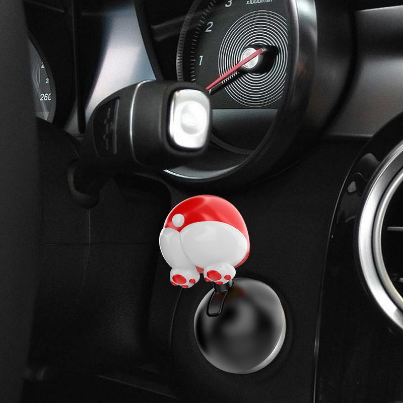 Car Push To Start Button Rocker Cartoon Design Push Start Joystick Alloy Car Accessories Push Start Button Push Decorative